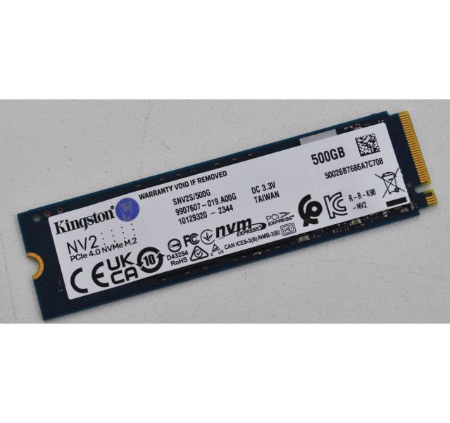Kingston NV2 500GB NVMe M.2 Solid State Drive (SSD) Grade A