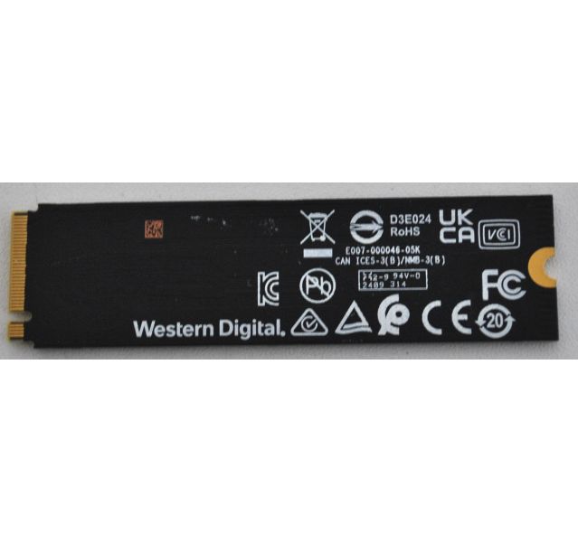 Western Digital WD SN5000S NVMe M.2 Gen4x4  Solid State Drive (SSD) Grade A