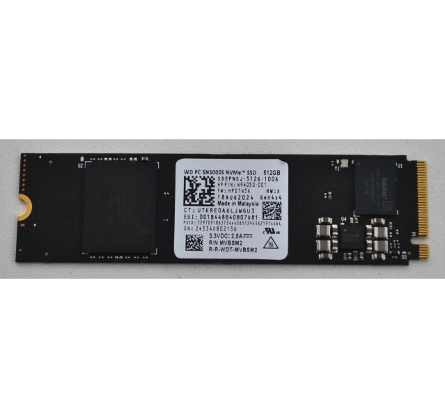 Western Digital WD SN5000S NVMe M.2 Gen4x4  Solid State Drive (SSD) Grade A