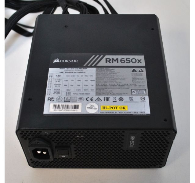 Corsair RM650X PSU Power Supply, 750W