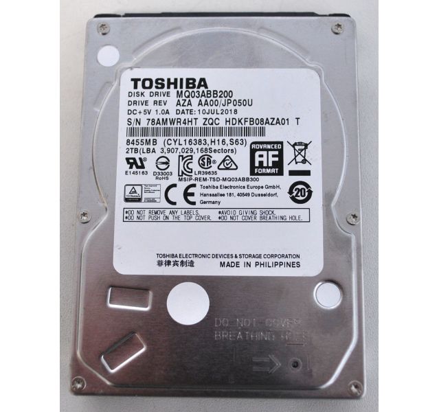 Toshiba MQ03ABB200 2TB 2.5