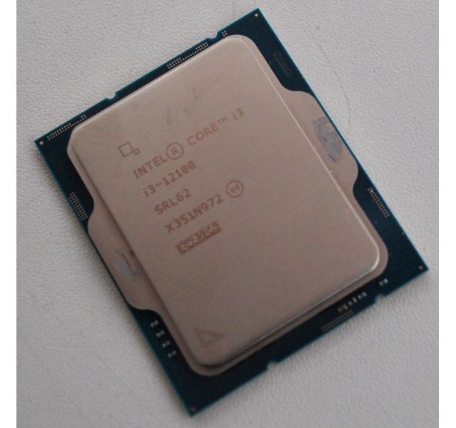 Intel Core i3-12100 CPU, LGA 1700, 4 Cores / 8 Threads, 3.30GHz Base Clock