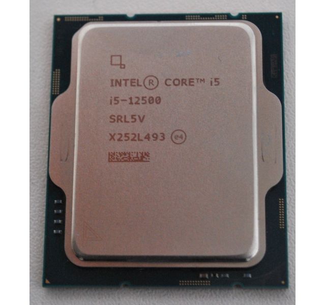 Intel Core i5-12500 CPU, LGA 1700, 6 Cores / 12 Threads, 3.00GHz Base Clock