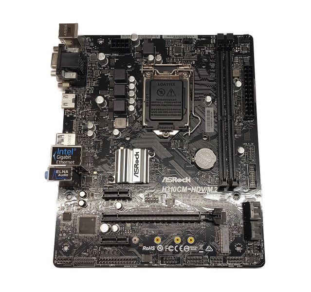 ASRock H310CM-HDV/M.2 Motherboard LGA1151, H310, mATX, With IO Shield