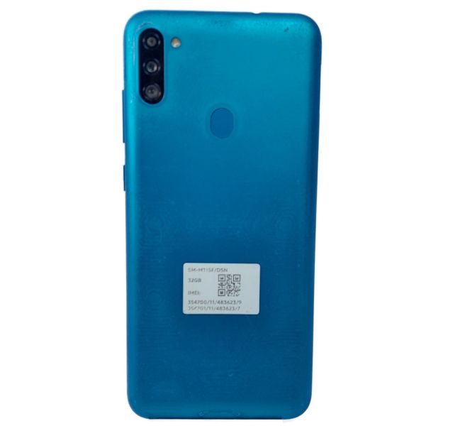 Samsung Galaxy M11 Dual SIM, SM-M115F, Metallic Blue, 32GB - Unlocked