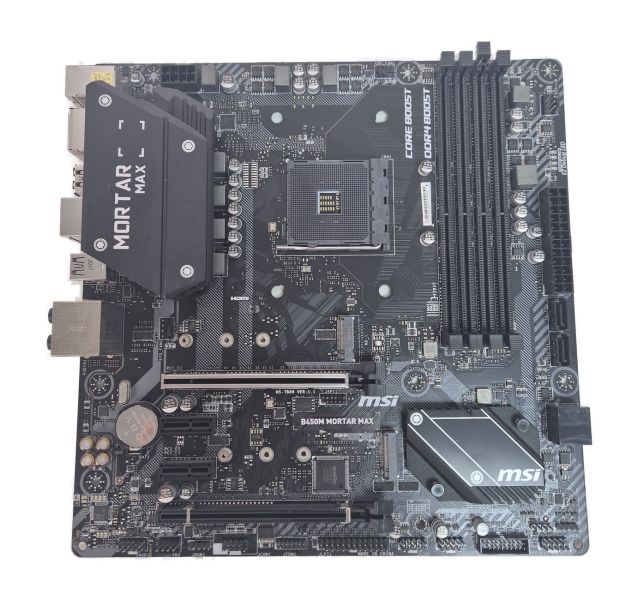MSI B450M Mortar Max, AM4, B450M, Micro ATX Motherboard