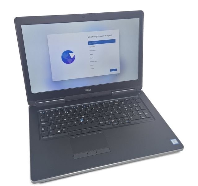 Dell Precision 7710, E3-1535M v5, 20GB DDR4, 256GB SSD, Win 11, 17.3