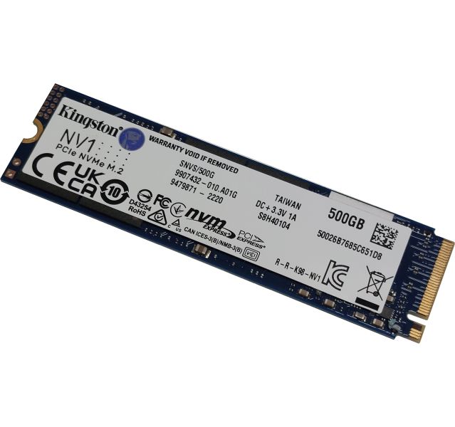 Kingston NV1 SNVS500G 500GB M.2 NVMe Solid State Drive (SSD) Grade A