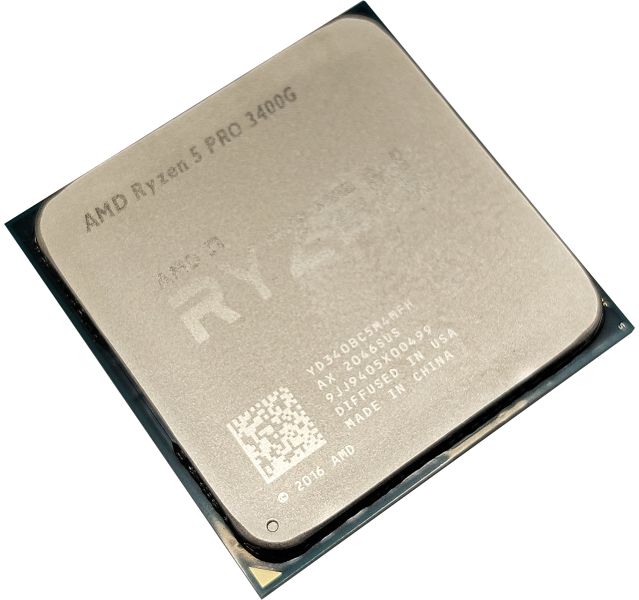 AMD Ryzen 5 PRO 3400G CPU, AM4, 4 Core, 3.70GHz Desktop Processor