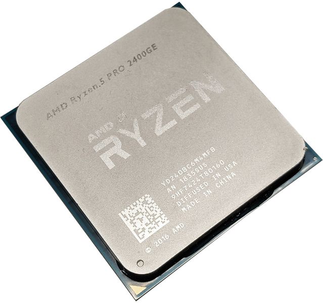 AMD Ryzen 5 PRO 2400GE CPU, AM4, 4 Core, 3.20GHz Desktop Processor