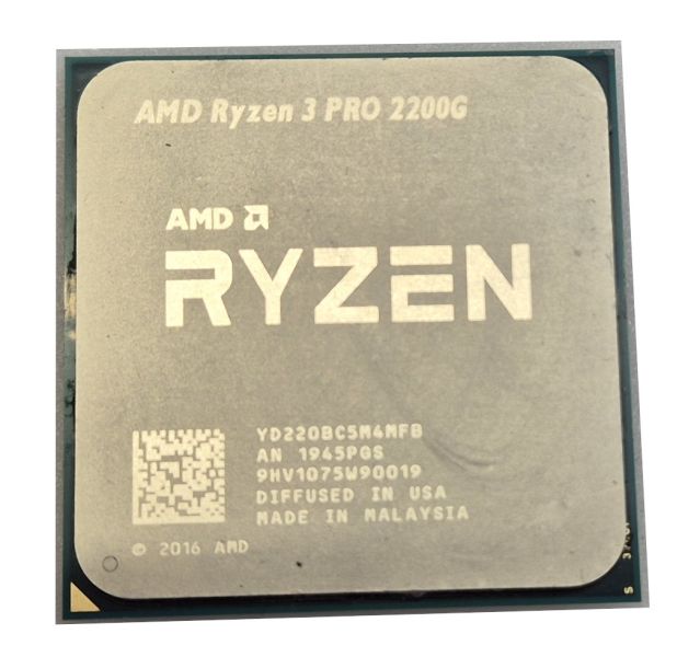 AMD Ryzen 3 PRO 2200G, Socket AM4, 4 Core, 3.5 GHz Base Clock Desktop Processer