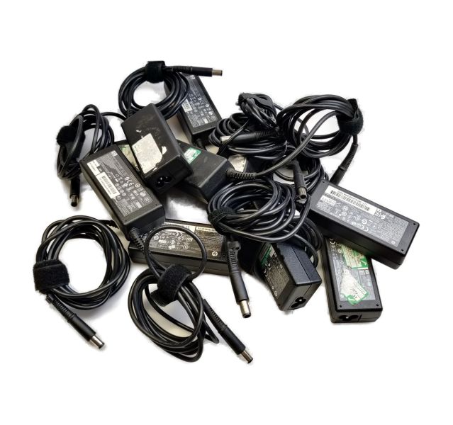 10 x 65W Genuine HP 7.4mm Large Tip Chargers Job Lot