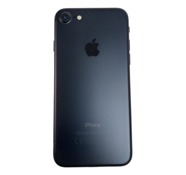 Apple iPhone 7, A1778, Black, 32GB - Wear to the back