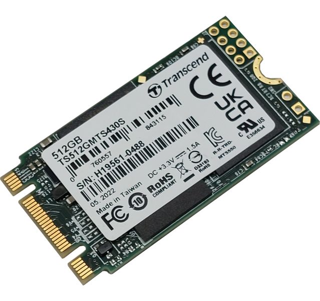 Transcend TS512GMT430S 512GB SATA 2242 M.2 Solid State Drive (SSD) Grade A