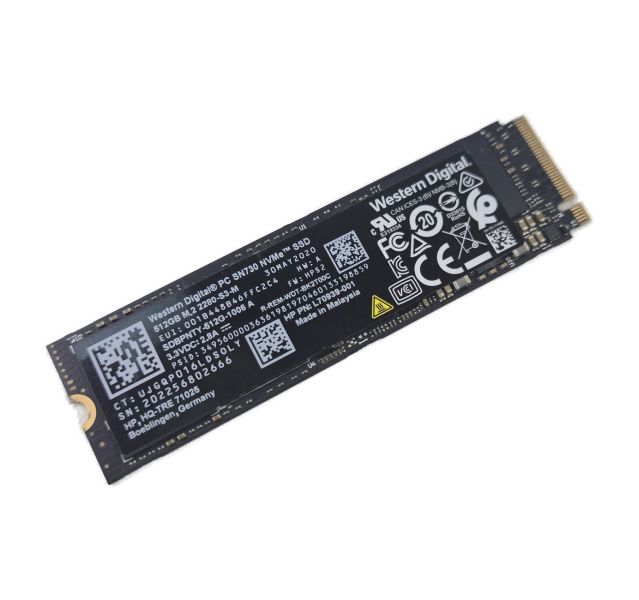 Western Digital SN730 512GB NVMe M.2 Solid State Drive (SSD) Grade A