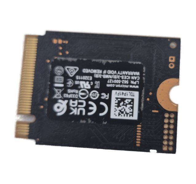 Micron 2400A Gen 4x4 1TB NVMe M.2 2230 Solid State Drive (SSD) Grade A