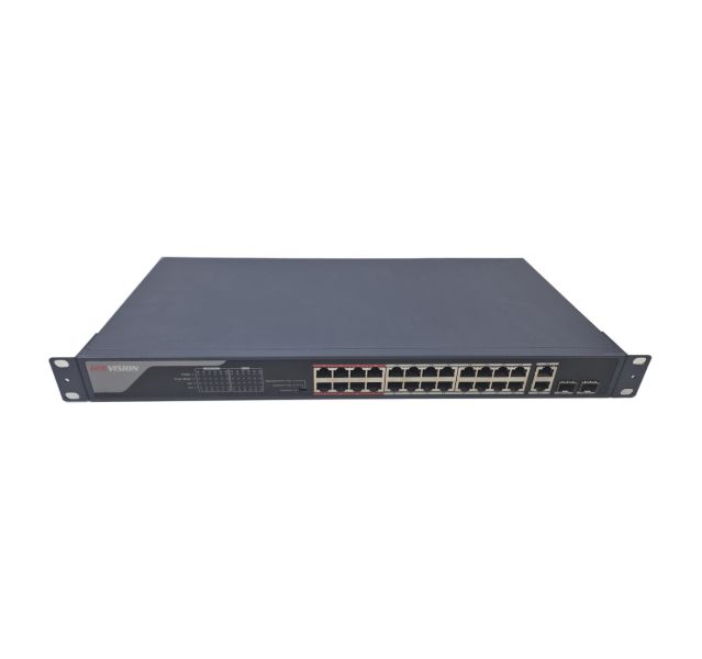 Hikvision DS-3E0326P-E, 24 Port Switch with Ears