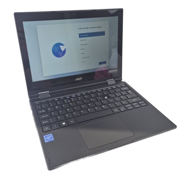 Damaged Acer TravelMate Spin B118-G2-R, N4100, 4GB DDR4, 64GB SSD, 11.6