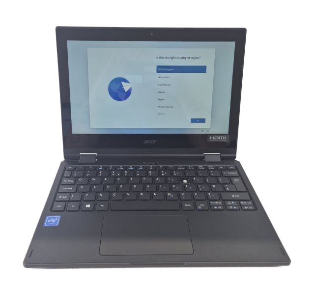 Damaged Acer TravelMate Spin B118-G2-R, N4100, 4GB DDR4, 64GB SSD, 11.6