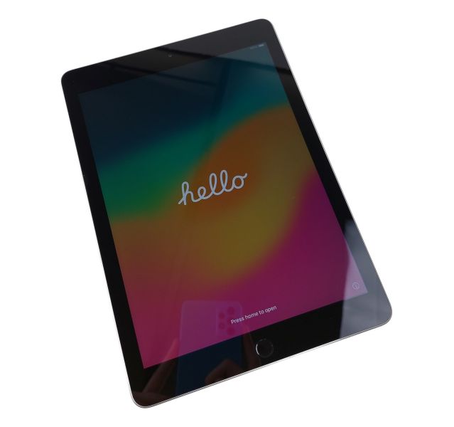 Apple iPad 6th Gen Wifi, A1893, Space Grey, 128GB Tablet - Sticker mark