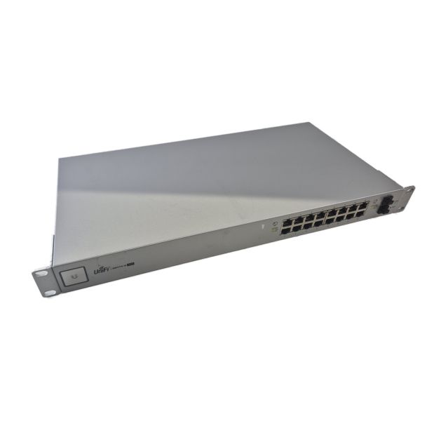Ubiquiti UniFi Switch 16 US‑16‑150W, 16 Port Switch with Ears
