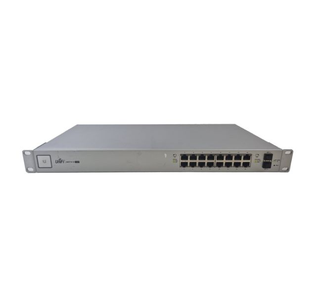 Ubiquiti UniFi Switch 16 US‑16‑150W, 16 Port Switch with Ears