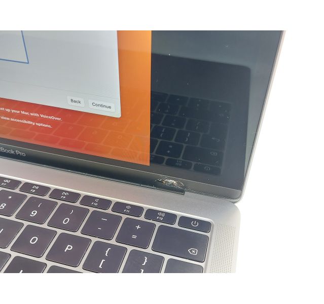 Damaged Apple MacBook Pro (13-inch, 2017), Intel i5-7360U, 8GB RAM, 128GB SSD
