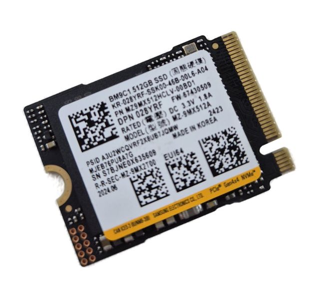 Samsung BM9C1 512GB Gen 4x4 NVMe M.2 2230 Solid State Drive (SSD) Grade A