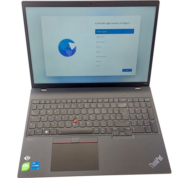 Lenovo ThinkPad P16s Gen 1, i5-1240P, NVIDIA, 16GB DDR4, 512GB SSD, 16