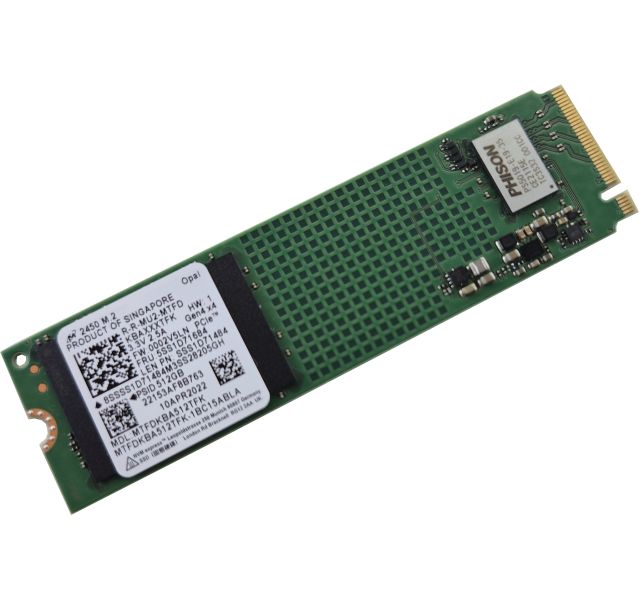 Micron 2450 MTFDKBA512TFK 512GB 2280 4x4 Solid State Drive (SSD) Grade A