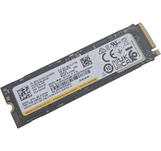 Samsung PM9A1 MZ-VL2512A 512GB NVMe SSD Solid State Drive (SSD) Grade A