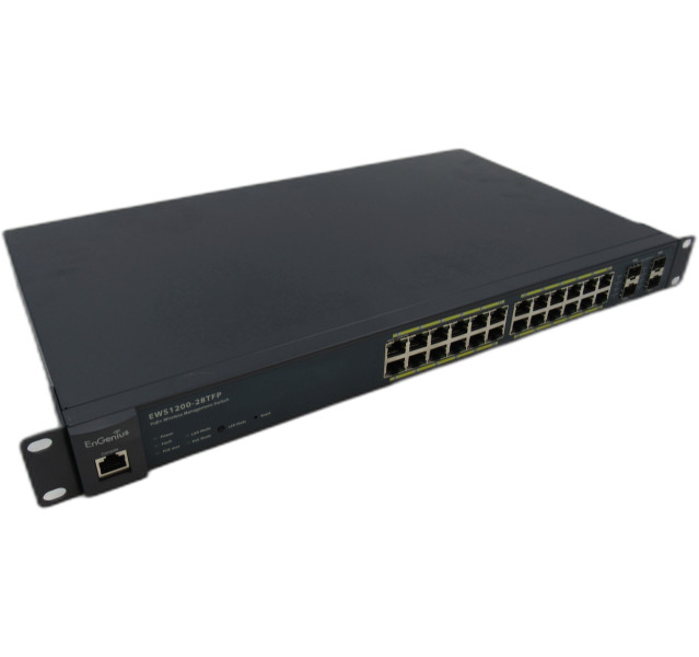 EnGenius EWS1200-28TFP 24-Port Gigabit Managed 410 W PoE+ Switch