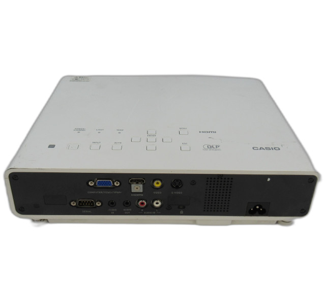 CASIO XJ-M130, DLP Projector, 2000 Lumens (1024 x 768) - 3D - Light Time 5264H