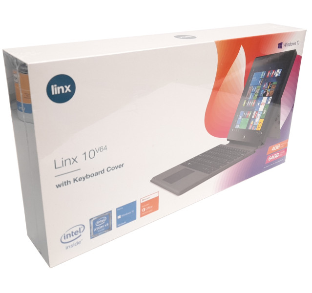 NEW Linx 10V64 Tablet - Intel Atom X5-Z8350, 4GB LPDDR3, 64GB, Windows 10 Tablet