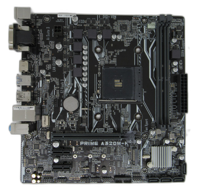 ASUS PRIME A320M-K AMD A320 mATX  AM4 Motherboard With IO Shield