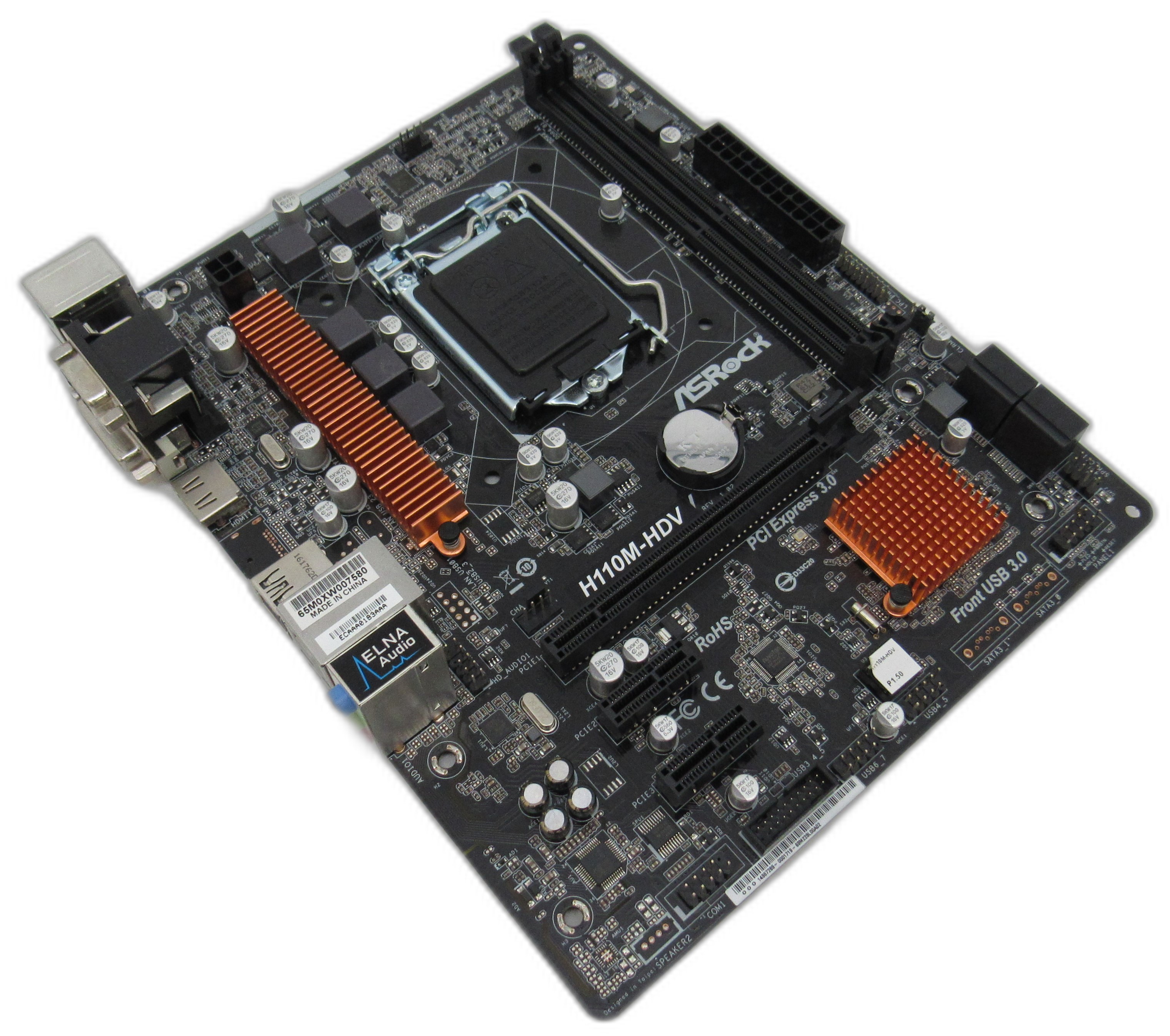 ASRock H110M HDV 1151 Intel H110 Micro ATX Motherboard With IO Shield