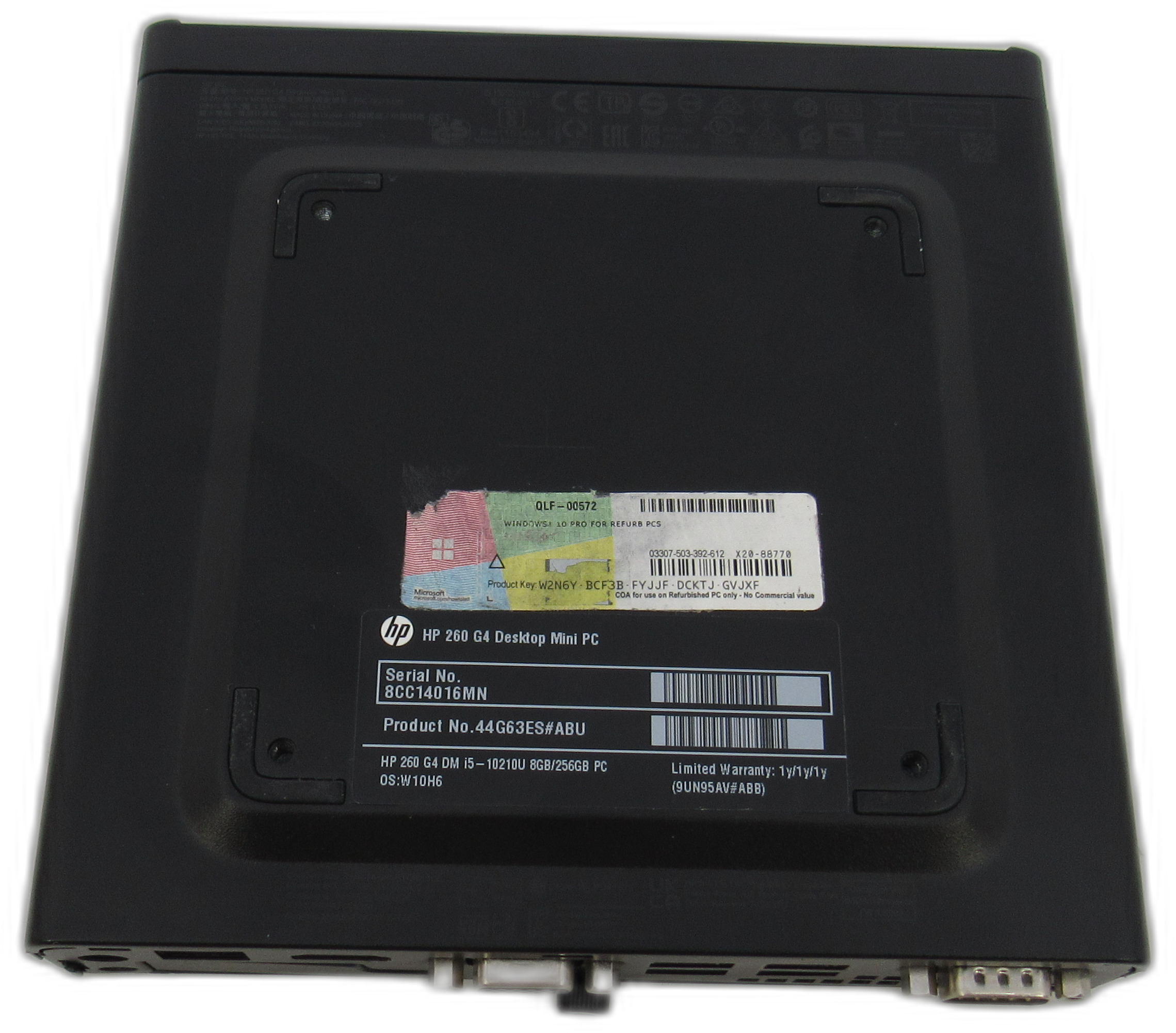 HP 260 G4, Intel i5-10210U, 8GB DDR4, 500GB SSD, Win11 Pro, Desktop Mini PC