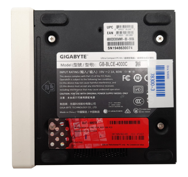 Gigabyte Brix GB-BLCE-4000C Celeron N4000, 4GB RAM, 240GB 2.5