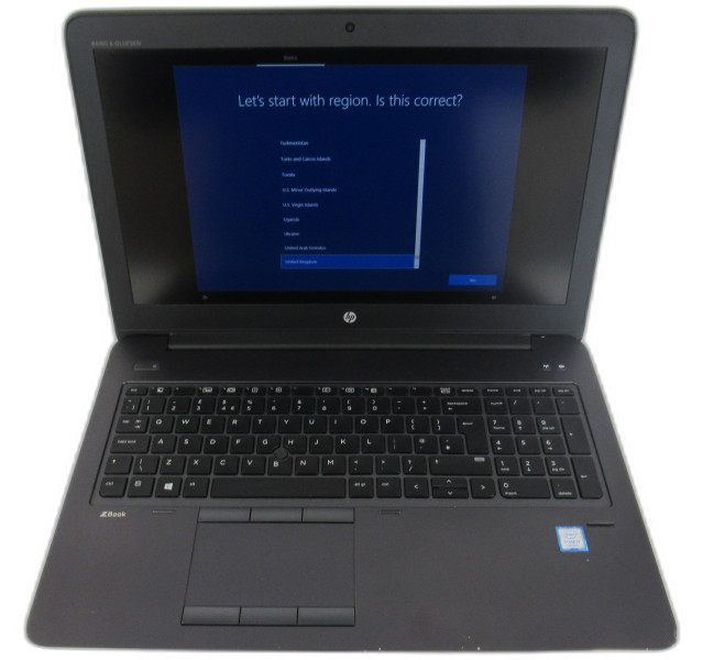 HP ZBook 15 G4, Intel i7-7700HQ, 40GB DDR4, 480GB SSD, Win10 Pro, Quadro M1200