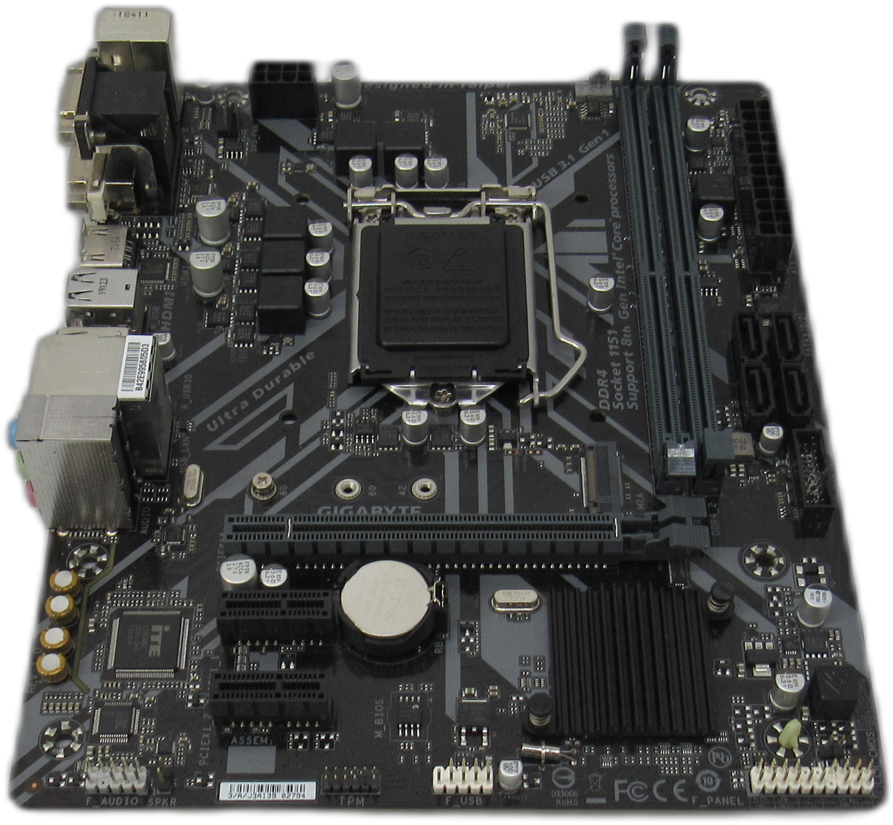 GIGABYTE H310M S2H 2.0 LGA1151 H310 Micro ATX Motherboard With IO Shield