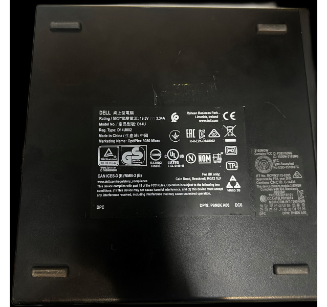 Dell OptiPlex 3080 Micro PC, i3-10100T, 8GB RAM, 240GB SSD, Windows 11