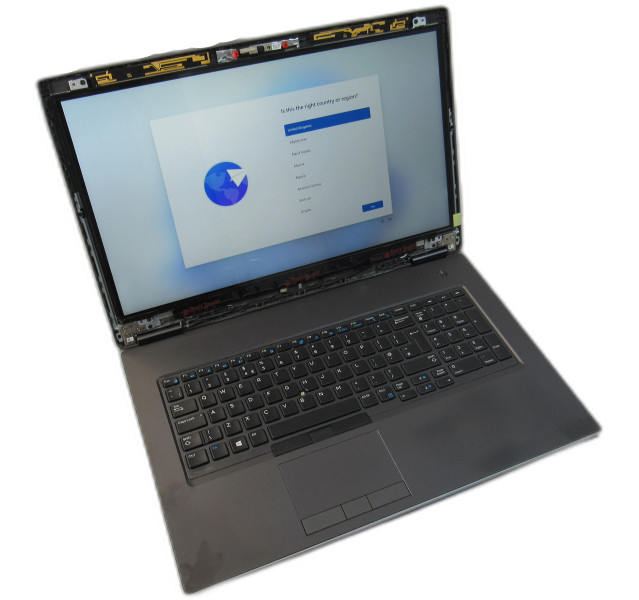 Dell Precision 7740, i7-9850H, 16GB RAM, 2x 500GB SSD,RTX 3000, 17.3