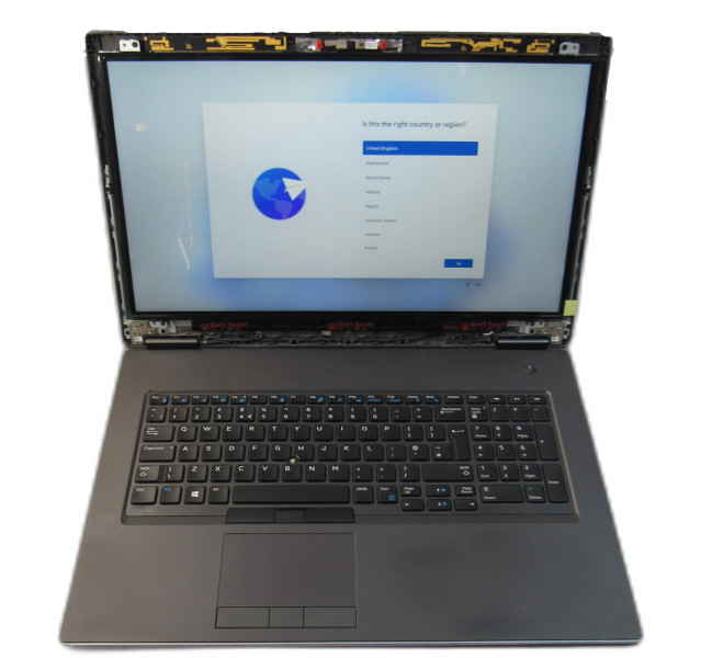 Dell Precision 7740, i7-9850H, 16GB RAM, 2x 500GB SSD,RTX 3000, 17.3