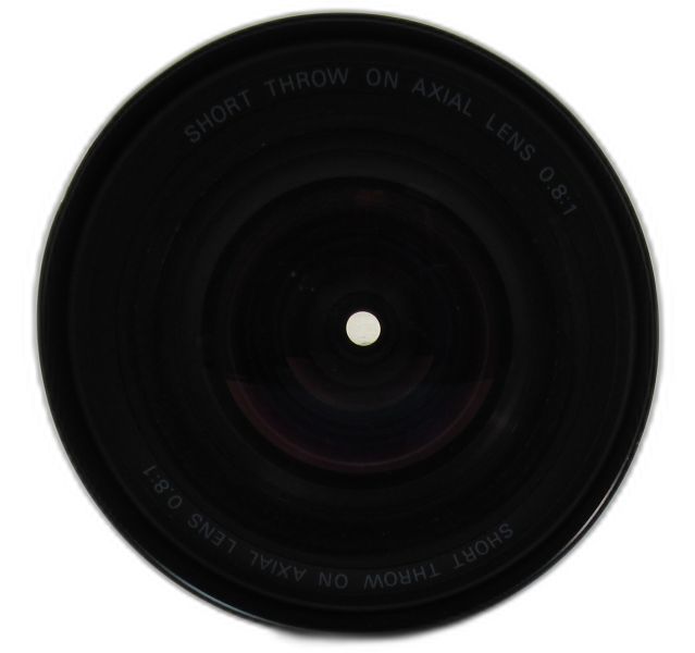 SHORT THROW ON AXIAL LENS 0.8:1