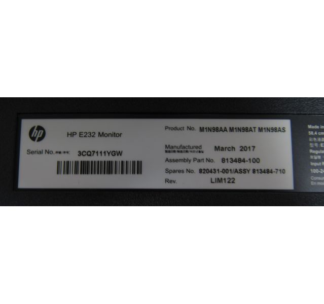 HP EliteDisplay E232 23