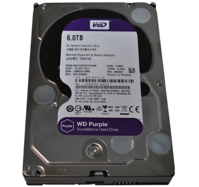 Western Digital Purple 6TB, WD60PURX, 3.5