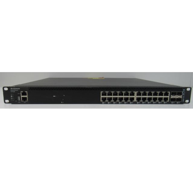 Lenovo RackSwitch G7028 24 Port Switch with Ears