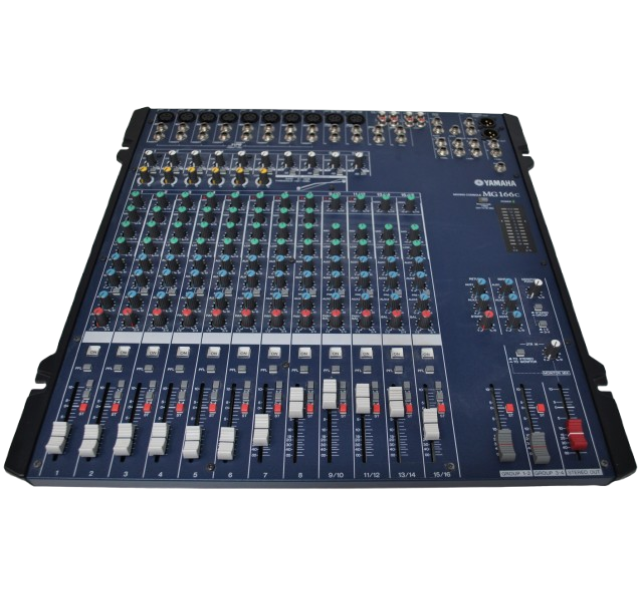 Yamaha MG166c 16 Track Mixing Console, With power cable