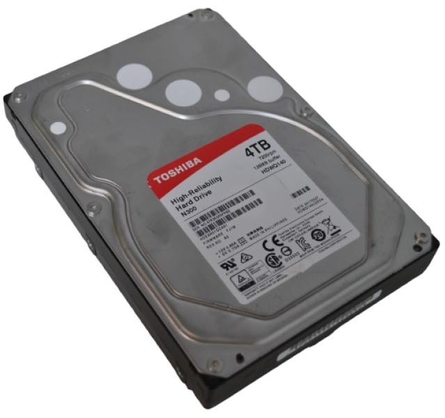Toshiba High Reliability N300, HDWQ140, 4TB 7200RPM 3.5