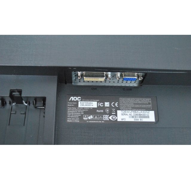 AOC E2470SWDA Monitor 23.6